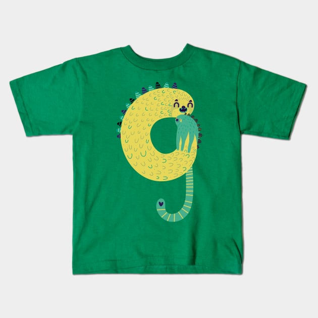 Letter G Kids T-Shirt by Mjdaluz